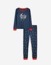 Bild 1 von Trends Damen Pyjama Set aus Langarmshirt und Hose  - Allover-Print