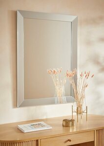 Guido Maria Kretschmer Home&Living Dekospiegel Moulinno, Wandspiegel, mit Spiegelrahmen, Silberfarben