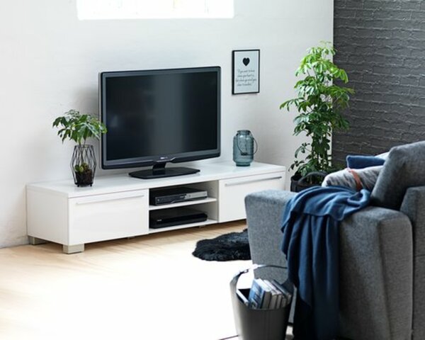 Bild 3 von TV-Bank AAKIRKEBY 2Schub Hochglanz weiß