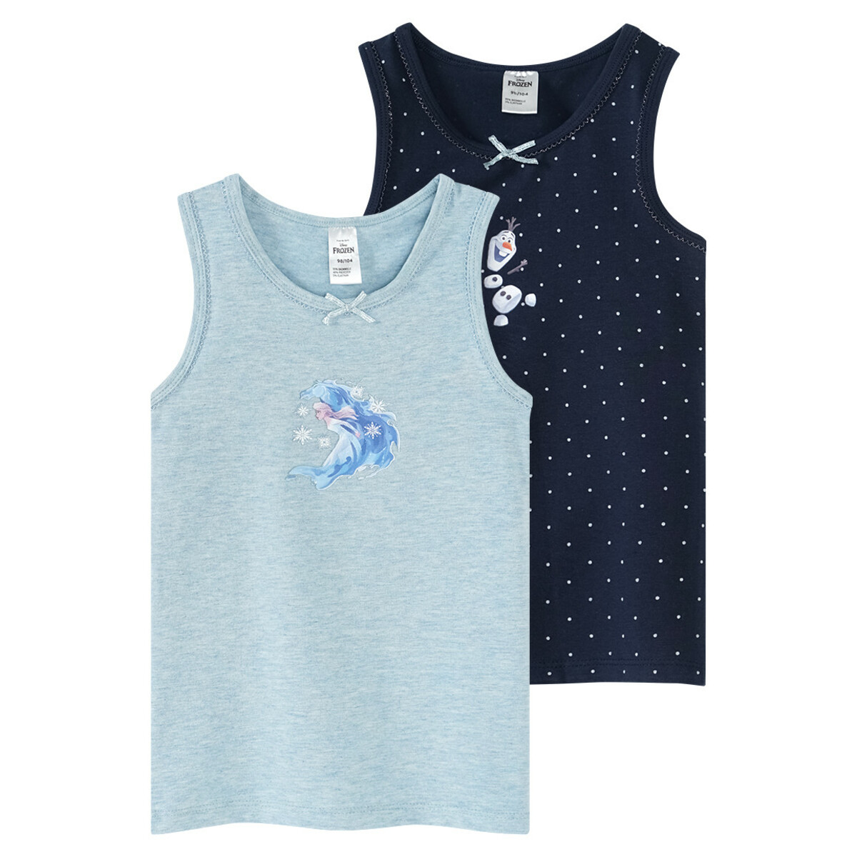 Bild 1 von 2 Die Eiskönigin Unterhemden DUNKELBLAU / TÜRKIS