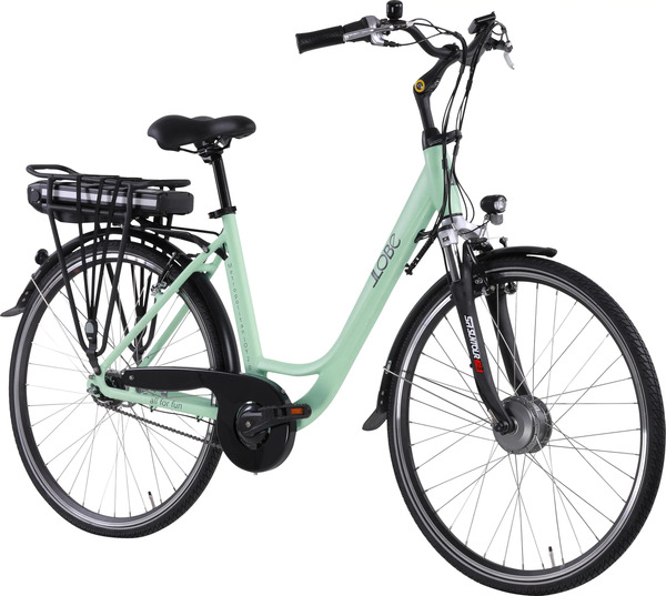 Bild 1 von LLobe E-Bike City Metropolitan JOY 2.0 28 Zoll RH 50cm 7-Gang 360 Wh pastellgrün