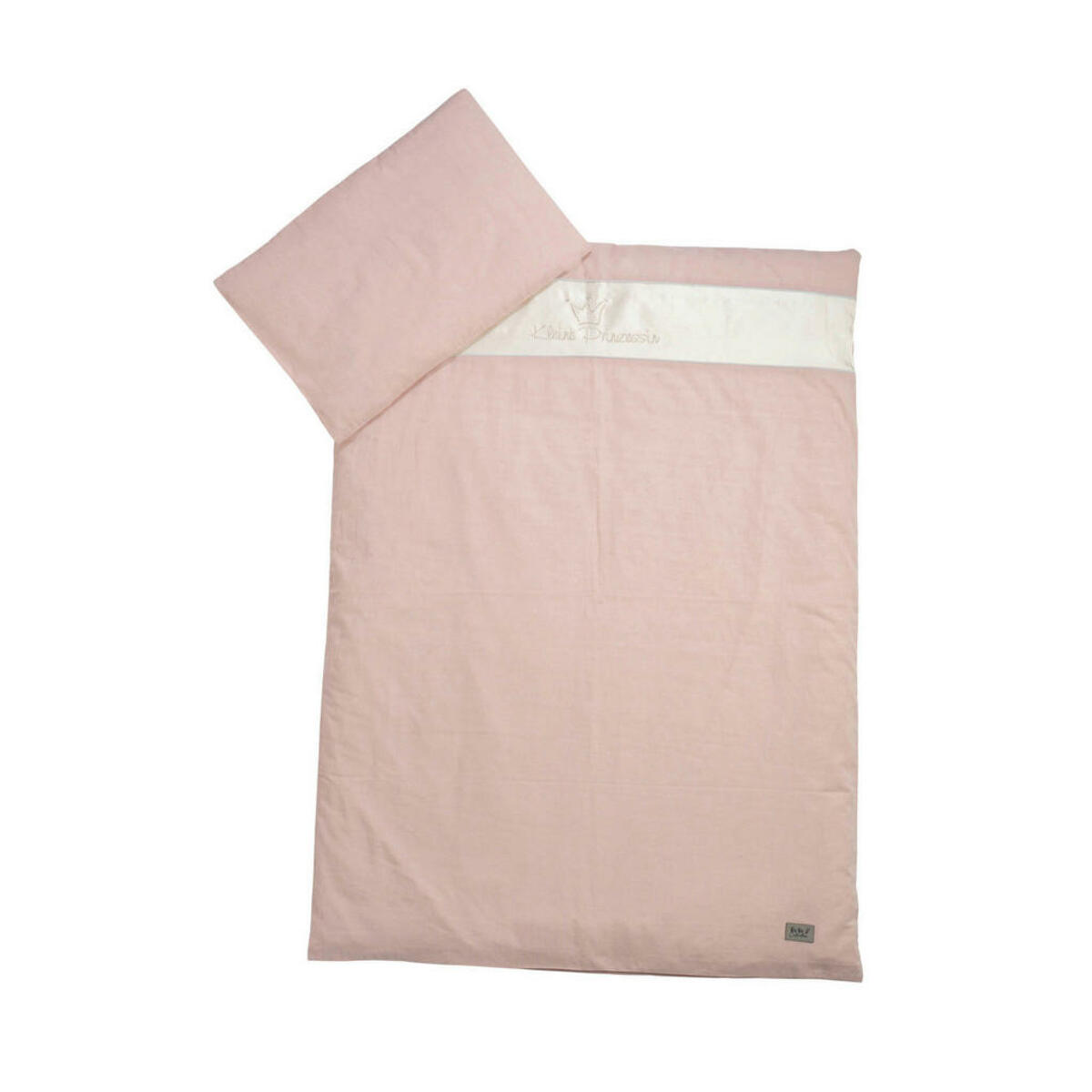 Bild 1 von Bebe's Collection Babybettwäsche Prinz & Prinzessin 2023, Rosa, Textil, 100 cm, Oeko-Tex® Standard 100, edel glänzend, Babyheimtextilien, Babybettausstattung, Babybettwäsche