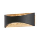 Bild 1 von Fischer & Honsel Led-Wandleuchte Rio, Schwarz, Gold, Metall, 22.5x9 cm, Lampen & Leuchten, Innenbeleuchtung, Wandleuchten