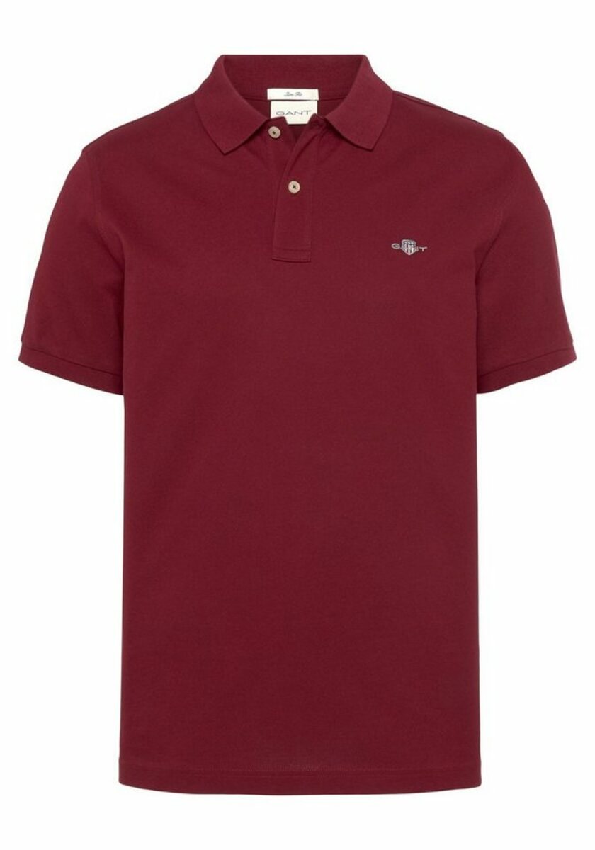 Bild 1 von Gant Poloshirt SLIM SHIELD SS PIQUE POLO mit Logostickerei auf der Brust, Rot