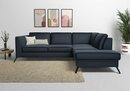 Bild 1 von Sit&more Ecksofa Olsen, inklusive Sitztiefenverstellung, wahlweise mit Bettfunktion, 15cm hoch, Blau