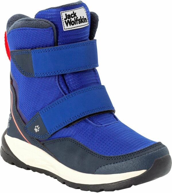 Bild 1 von Jack Wolfskin POLAR BEAR TEXAPORE HIGH VC K Winterstiefel wasserdicht und wärmend mit Klettverschluss, Blau|orange