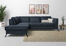 Bild 1 von Sit&more Ecksofa Olsen, inklusive Sitztiefenverstellung, wahlweise mit Bettfunktion, 15cm hoch, Blau