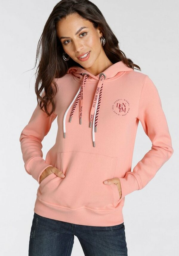 Bild 1 von H.I.S Sweatshirt mit Logo-Print und mehrfarbigen Kordeln, Rosa