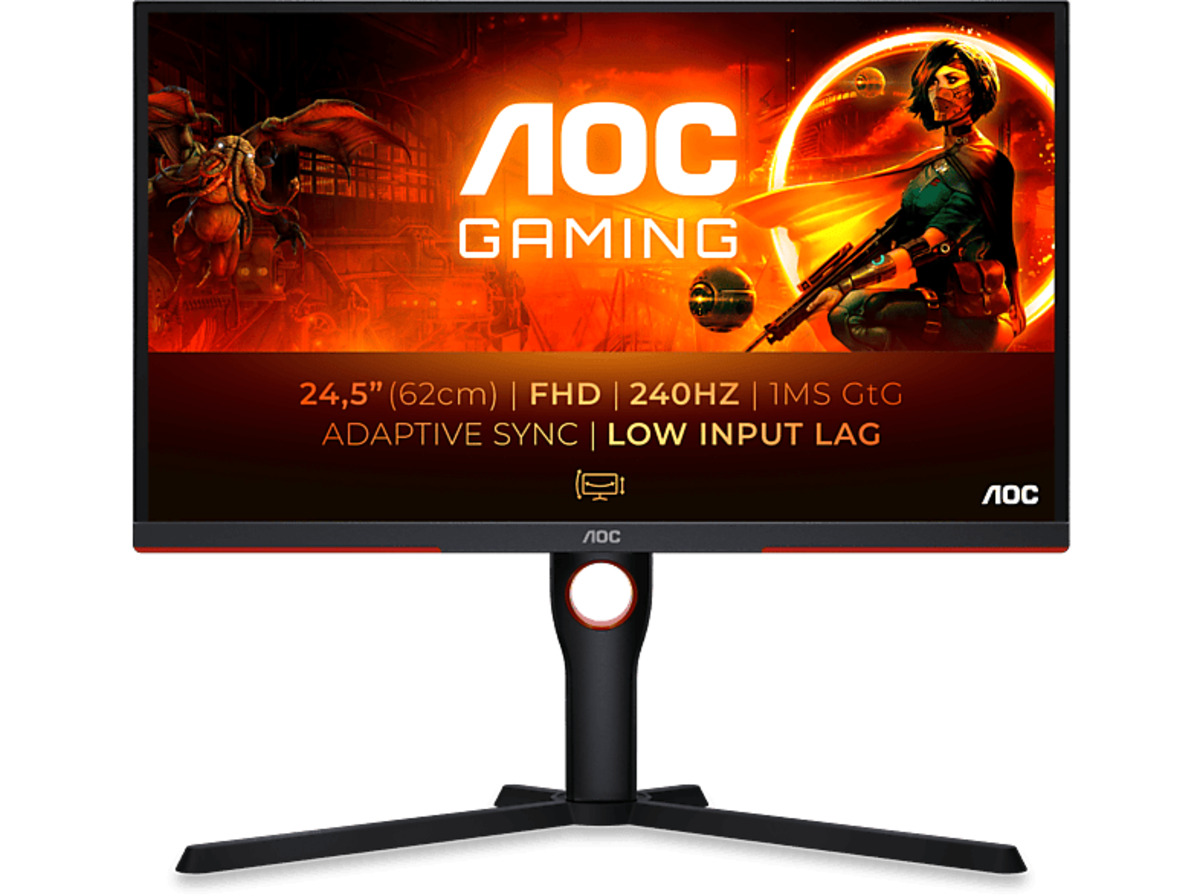 Bild 1 von AOC 25G3ZM 24,5 Zoll Full-HD Gaming Monitor (0,5 ms Reaktionszeit, 240 Hz)