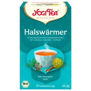 Yogi Tea Halswärmer Tee Bio 30,6g, 17 Beutel