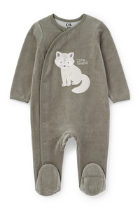 C&A Fuchs-Baby-Schlafanzug, Grün, Größe: 68