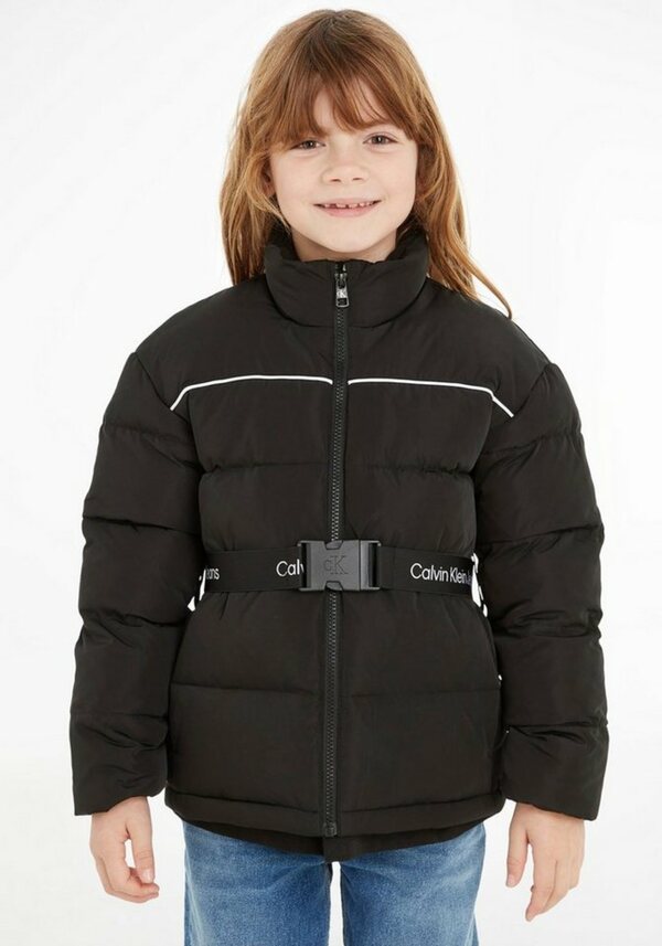 Bild 1 von Calvin Klein Jeans Winterjacke LOGO TAPE BELT JACKET, Schwarz