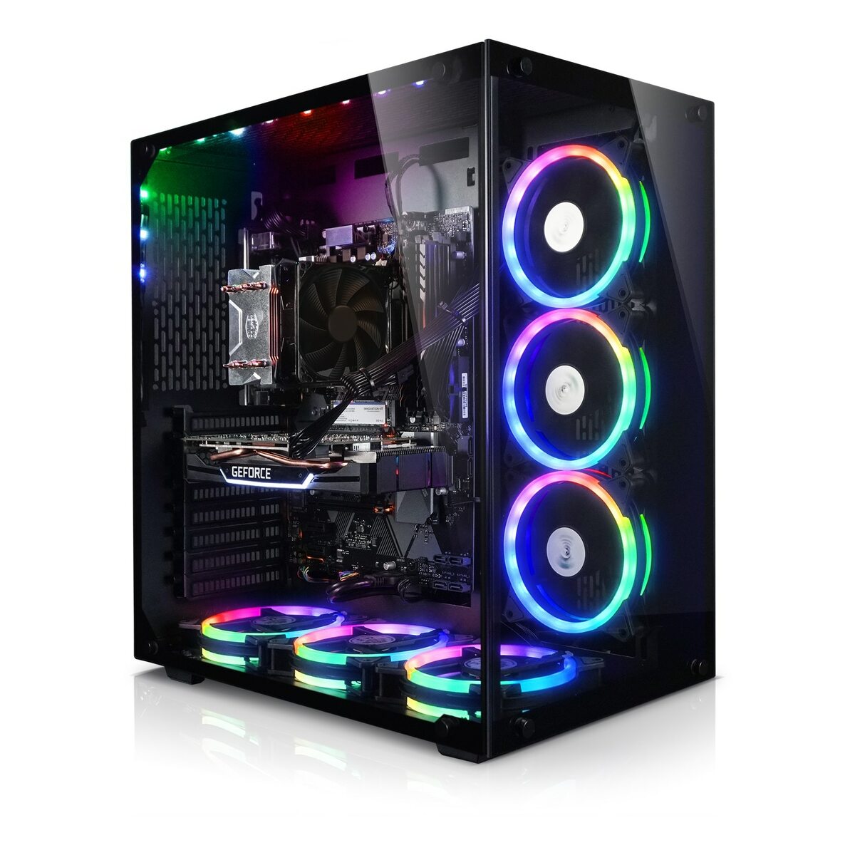 Bild 1 von Gaming PC Panorama 11 Intel Core i7-10700KF, 32GB DDR4, NVIDIA RTX 4060 Ti 16 GB, 2TB SSD, Windows 11