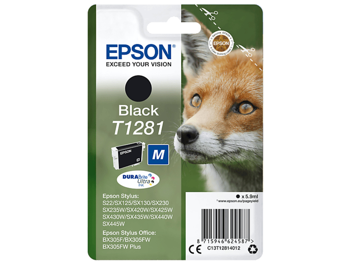 Bild 1 von EPSON Original Tintenpatrone Schwarz (C13T12814012)