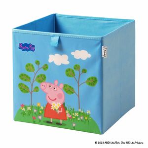 Lifeney Aufbewahrungsbox Peppa Pig Blumenwiese, 30x30x30cm