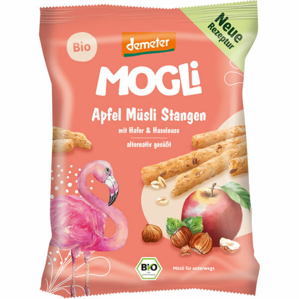 Bild 1 von MOGLi BIO Apfel Müsli Stangen mit Hafer & Haselnuss