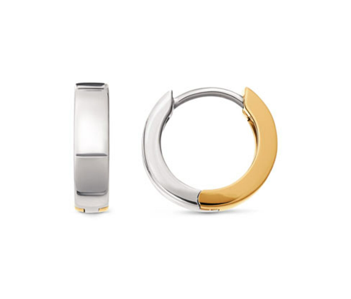 Bild 1 von 925 Silber Creolen Bicolor