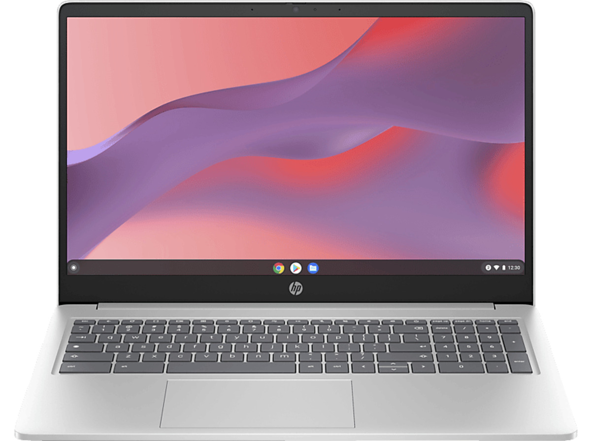 Bild 1 von HP 15a-nb0333ng, Chromebook Plus mit 15,6 Zoll Display, Intel® Core™ i3 Prozessor, 8 GB RAM, 128 Flash, Intel UHD Graphics, Silber