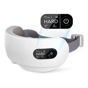 Naipo MGE-1822 Augenmassagegerät mit Wärme, Wiederaufladbares Augenmassagegerät mit Kompression Vibration Bluetooth Musik, Linderung von Augenermüdung, Augentaschen Trockenes Auge Verbessern Sie