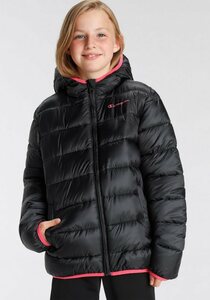 Champion Steppjacke Outdoor Hooded Jacket - für Kinder, Schwarz