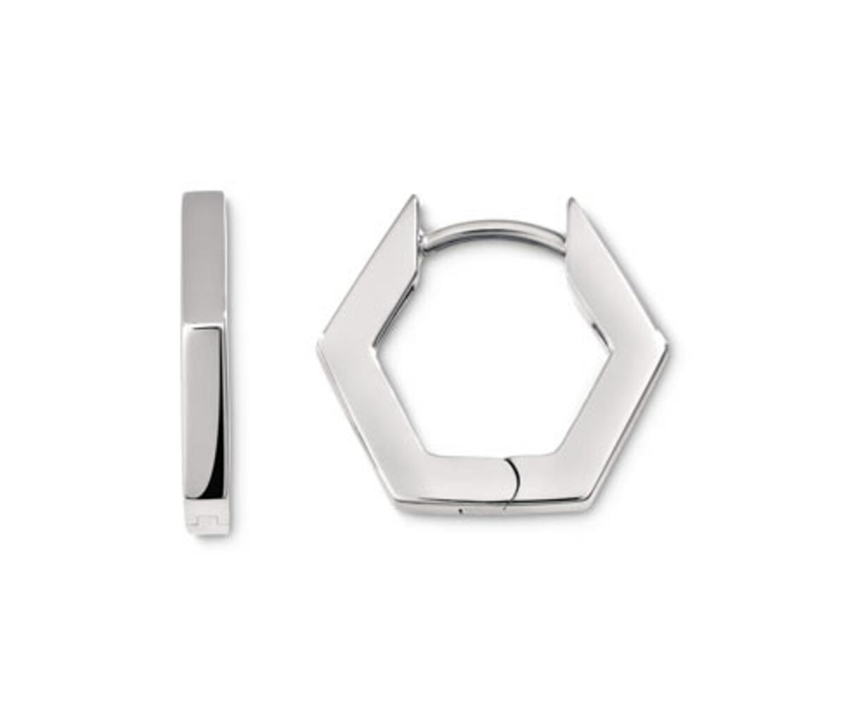 Bild 1 von 925 Silber Creolen Hexagon