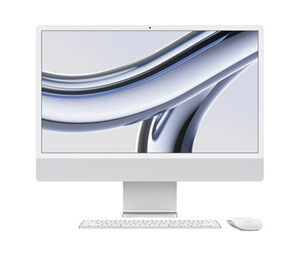 Apple iMac 24" M3 8-Core CPU, 8-Core GPU, 8 GB RAM, 256 GB SSD, silber