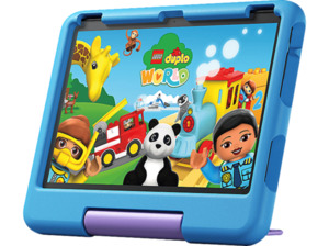 AMAZON Fire HD 10 Kids (2023), Tablet, 32 GB, Zoll, Schwarz, mitgelieferte Hülle in Blau
