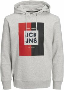 Jack & Jones Kapuzensweatshirt JJOSCAR SWEAT HOOD, Weiß