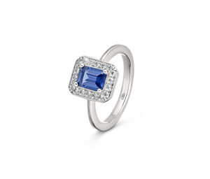 925 Silber Ring Royal Blue