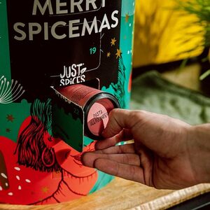 Just Spices Großer Gewürz Adventskalender 2023 I Weihnachtskalender mit 24 Gewürzmischungen + Kochbuch I Hochwertige Gewürze als Geschenk für Männer und Frauen ("100 Nudelrezepte")