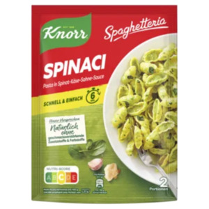 Knorr Spaghetteria, Veggie oder Activ-Gerichte