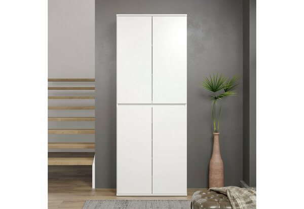 Bild 1 von Trendteam Mehrzweckschrank Nevada weiß, ca. B/H/T ca.: 74/191/34cm, Weiß