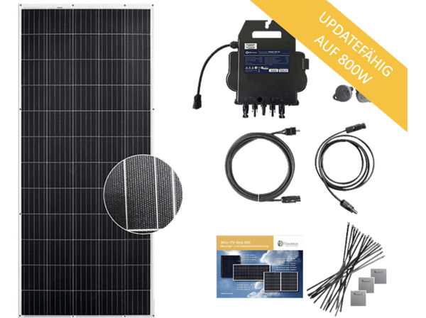 Bild 1 von OSNATECH Mini-PV-Set Starter 600 Flex 310W-1 "Balkonkraftwerk" Balkon-Solaranlage