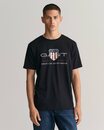 Bild 1 von Gant T-Shirt REG ARCHIVE SHIELD SS T-SHIRT mit Logodruck auf der Brust, Schwarz