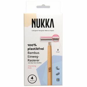 Nukka Bambus Einweg-Rasierer (pink)