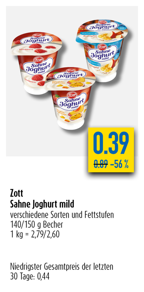 Bild 1 von Zott Sahne-Joghurt