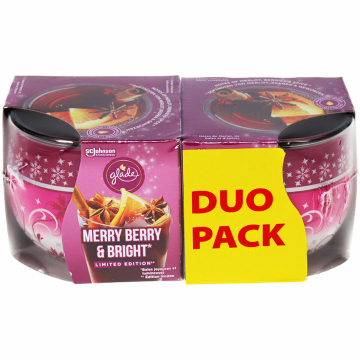 Bild 1 von Glade Duftkerzen Merry Berry & Bright, 2 Stück