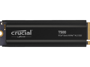 CRUCIAL T500 mit Heatsink Festplatte, 2 TB SSD M.2, intern