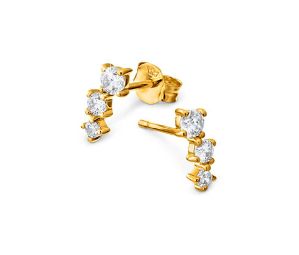 Ohrstecker 14 Zirkonia Gold 585/000