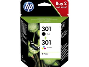 HP 301 Tintenpatrone Schwarz/Cyan/Magenta/Gelb (N9J72AE)