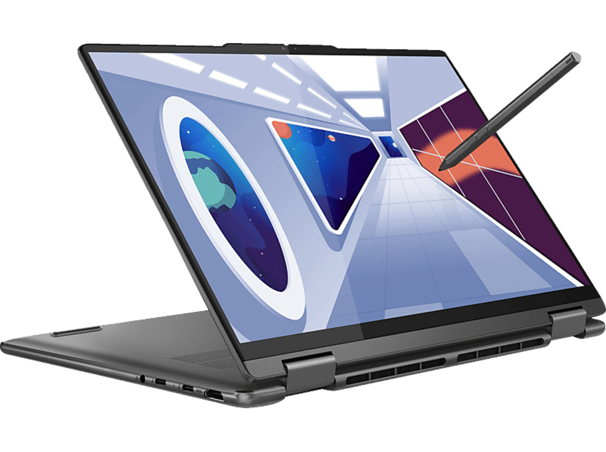 Bild 1 von LENOVO Yoga 7, inkl. Pen, Convertible mit 14 Zoll Display, AMD Ryzen™ 5 Prozessor, 16 GB RAM, 512 SSD, Storm Grey