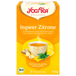 Yogi Tea Ingwer-Zitrone Bio 30,6g, 17 Beutel