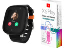 Bild 1 von XPLORA X6Play Bundle Smartwatch Silikon, 210 mm, Schwarz + Harmony Kit in Hellblau, Pink und Grün