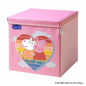 Lifeney Aufbewahrungsbox Peppa Pig Freundschaft mit Deckel, 33x33x33cm