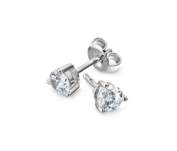 Bild 1 von 925 Silber Ohrstecker Solitär