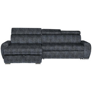 Stylife Ecksofa, Grau, Textil, 3-Sitzer, seitenverkehrt montierbar, L-Form, 276x173 cm, Stoffauswahl, Liegefunktion, Schlafen auf Sitzhöhe, Hocker erhältlich, Rücken echt, Wohnzimmer, Sofas & Couc