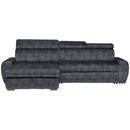 Bild 1 von Stylife Ecksofa, Grau, Textil, 3-Sitzer, seitenverkehrt montierbar, L-Form, 276x173 cm, Stoffauswahl, Liegefunktion, Schlafen auf Sitzhöhe, Hocker erhältlich, Rücken echt, Wohnzimmer, Sofas & Couc