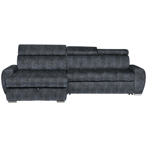 Bild 1 von Stylife Ecksofa, Grau, Textil, 3-Sitzer, seitenverkehrt montierbar, L-Form, 276x173 cm, Stoffauswahl, Liegefunktion, Schlafen auf Sitzhöhe, Hocker erhältlich, Rücken echt, Wohnzimmer, Sofas & Couc