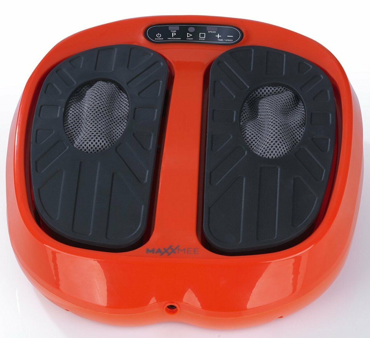 Bild 1 von MAXXMEE Vibrationsplatte MAXXMEE Vibrationsgerät Training & Massage 24V, 30 W, 15 Intensitätsstufen, (3 tlg), Orange|schwarz