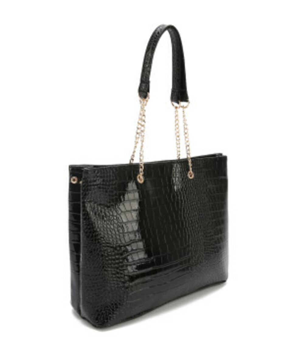 Bild 1 von Schultertasche in Schlangenlederoptik
       
      Janina ca. 43 x 29 cm
   
      schwarz/gold